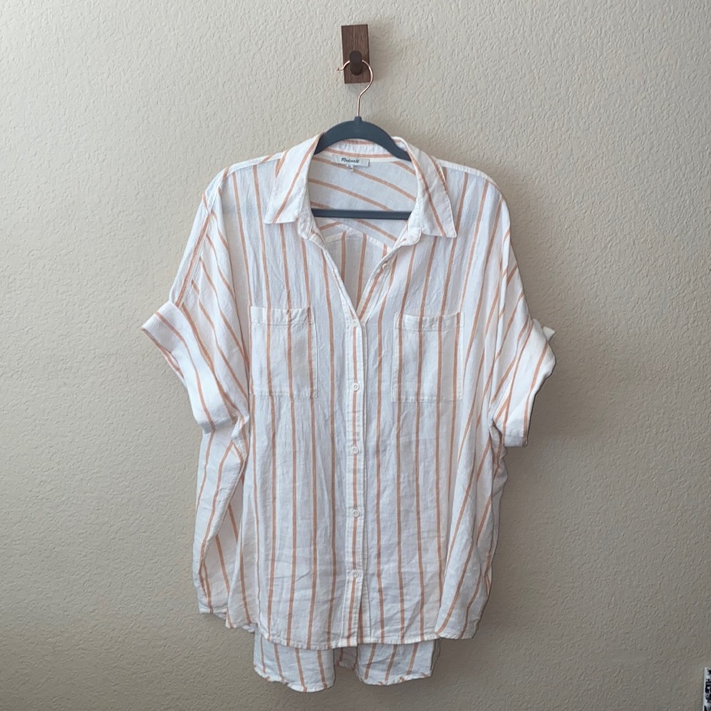 Madewell Linen blend Top